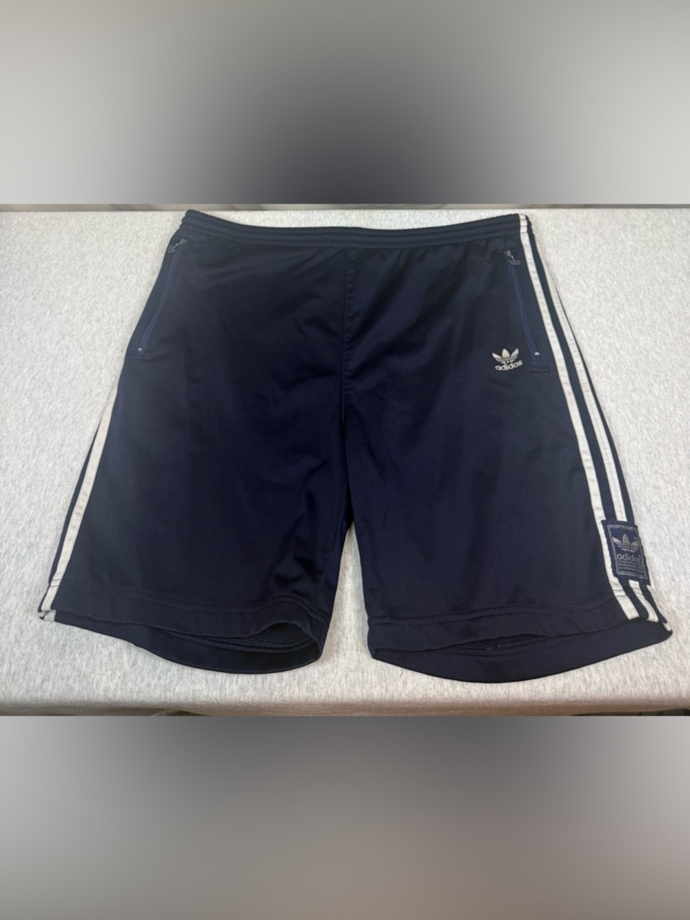 Adidas Vintage 90s Adicolor Firebird 3 Stripe Basketball Shorts 🔵🤍 Men’s Large